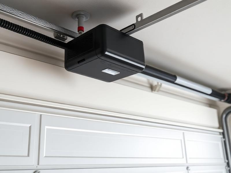 Garage door opener with safety sensor system for crush prevention and family protection